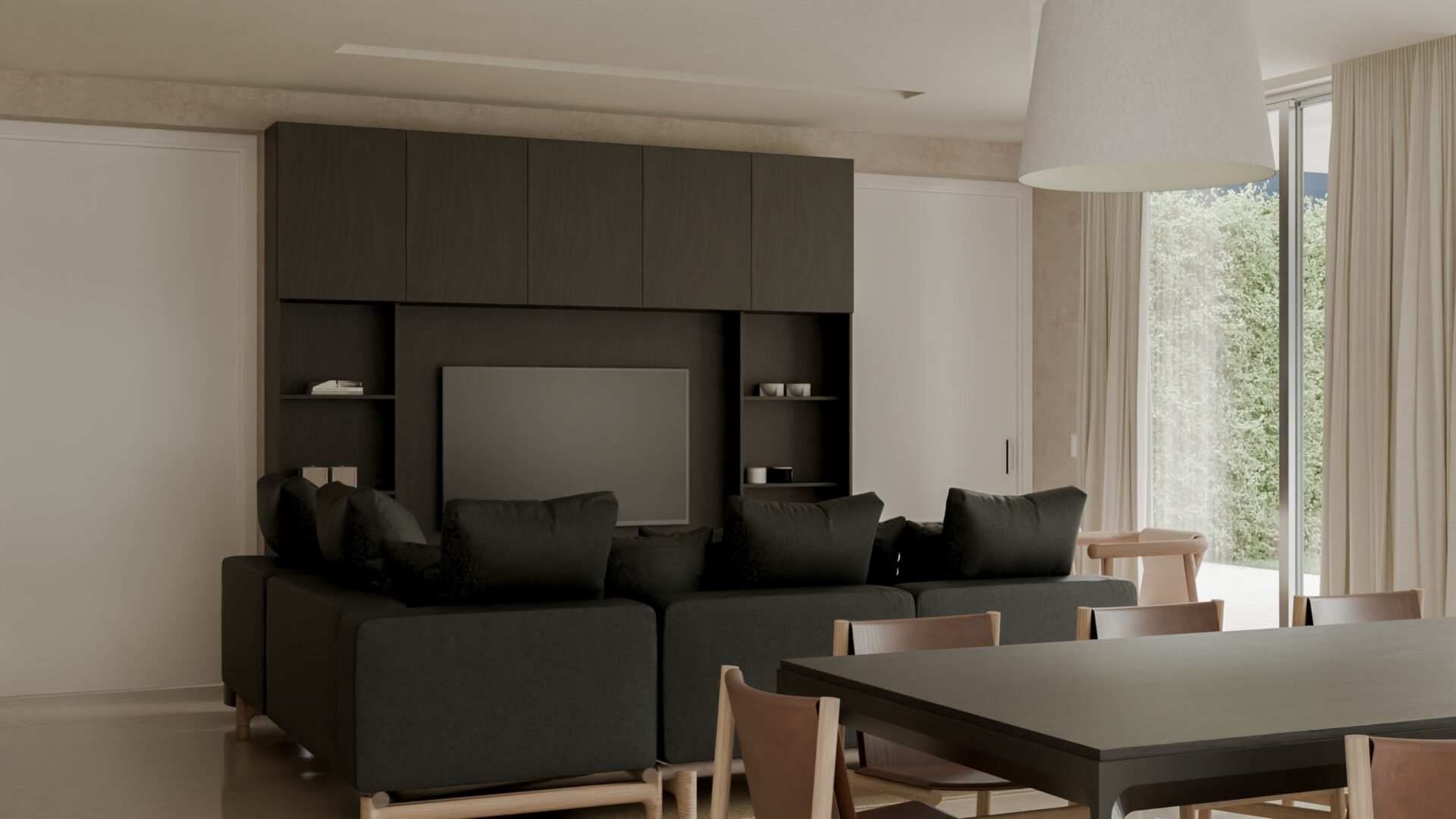 Un living comedor pensado para reunirse, en una casa que es punto de encuentro de familia y amigos