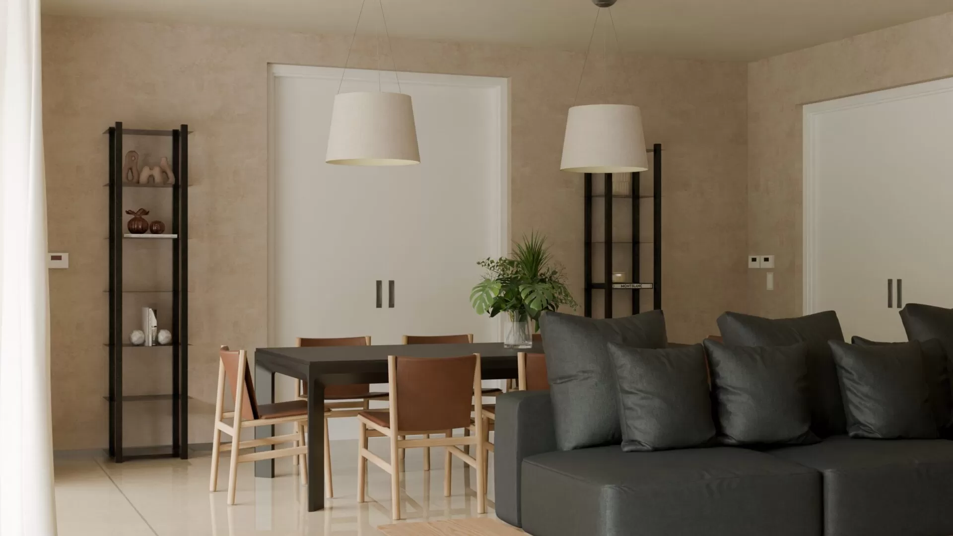 Un living comedor pensado para reunirse, en una casa que es punto de encuentro de familia y amigos