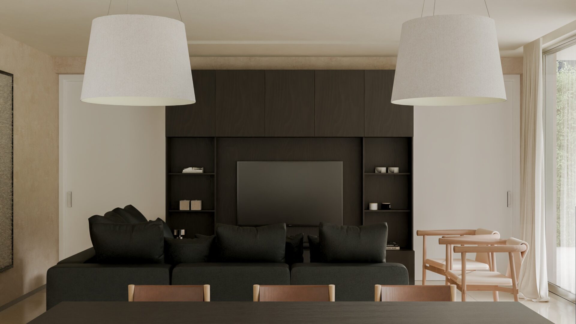 Un living comedor pensado para reunirse en una casa que es punto de encuentro de flia y amigos