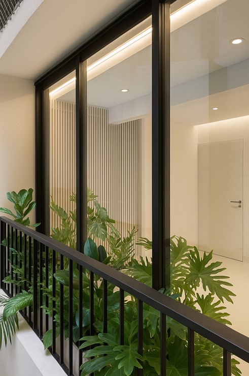 Una cocina que gana espacio, luz y vistas en un depto. típico de Recoleta